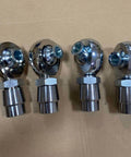 2 Pair 1.25 Heim Joints Rod End Kit with Right and Left Hand Threads, Heat Treated Chromoly Joints, 1 Inch Bore, 12 TPI Shaft