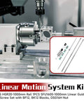 HGR20 Linear Motion Kit with 2pcs 1000mm Rails, SFU1605 Ball Screw, CNC router lathe setup