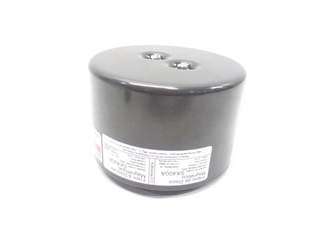 Compact 5X400A Magnetic Disc Brake for 115V AC systems, black finish, side view, torque 0.375-0.75 lb-ft.