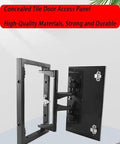 Industrial grade concealed pivot hinge kit for tile, marble, stone wall doors, shown in open position with frame components.