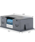 Side view of Digital Delay Relay Module For Go To Timing Control 6 To 30V DC 0.01 Seconds To 9999 Minutes 50mA High Or Low Trigger.