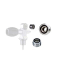 Tank Valve Screw Adapter for Scuba Tanks, DIN to Yoke Insert Converter Rated up to 3,000 PSI, stainless steel construction