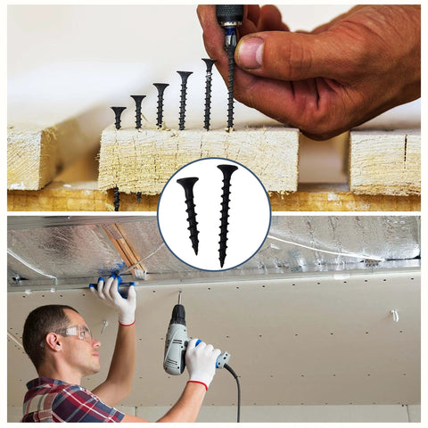 High Hardness Drywall Screws Assortment Kit 166 Pieces used in home construction project