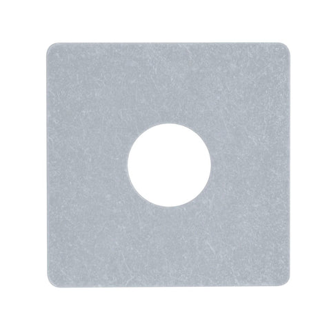 Bulk Fifty Plate Washers For One Half Inch Bolts On One And Five Eighths Inch Strut Channel One Point Zero Inch Thick Electro Galvanized