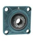 Front view of Three And One Eighth Inch Medium Wide Adapter With Four Bolt Flange Offers Precise Alignment, Ball Bearing Insert