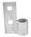 Galvanized component from Rolling Gate Hardware Kit, part of Heavy Duty Sliding Gate Kit for chain link fence installation.