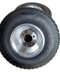 10''X4.5-5'' GO KART FRONT TIRES AND RIMS WITH 3 HOLES, grain surface, close-up view