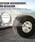 Go Kart Tires and Rims, 11x6-5" Go Kart Wheels with Aluminum Alloy Rims and Rubber Tires, close-up on 1.57-inch hub-rim bolt pattern