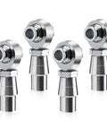 3/4 Heim Joint Rod End Kit with Left and Right Hand Threads, Heavy Duty 750 Chromoly Joints shown in a set of four
