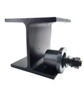 4 Pcs Heavy Duty I Beam Trolley Rollers with Double Bearing Wheels Adjustable Design for Straight or Curved I Beams