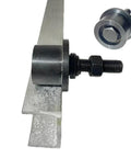 4 Pcs Heavy Duty I Beam Trolley Rollers with Double Bearing Wheels Adjustable Design for Straight or Curved I Beams