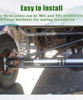 Installed 3/4 Heim Joint Rod End Kit with Right and Left Hand Threads, 750 Bore Chromoly 2 Link Set on vehicle suspension.