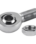 5/8 Heim Joint Rod End Bearing with Jam Nut, RH 5/8-18 Thread x 0.625 Bore Chromoly, front view