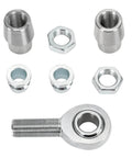 3/4 Heim Joints Rod End Kit with Right and Left Hand Threads, 750 Chromoly Panhard Setup shown disassembled, including tube adapters and jam nuts.