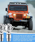8 pcs 3/4 inch Heim Joint Rod End Kit shown with off-road vehicle