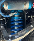 Close-up of 3/4 Heim Joints Rod End Kit with Right and Left Hand Threads installed on suspension system.