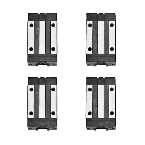Four HGH15CA carriages part of 3 Pack 2 Pcs HGR15 HGH15 500mm Linear Sliding Rail Guide With 4 HGH15CA Carriages And RM1605 Ball Screw Set For DIY CNC Machine.