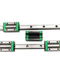 HGR20 Linear Rail & Ball Screw Kit with 2pcs 600mm Rails, showcasing slide blocks and linear guide rails for CNC machines