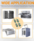 Diagram showing wide application of HGR25 Linear Guide Rail Kit with 2pcs 500mm Rails and 4 HGH25CA Blocks in CNC machines.