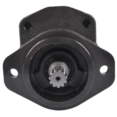 Front view of Flynsu Hydraulic Gear Pump Replacement for John Deere 6320 6330 6405 6410 6415 6420 6425 6430 Part# AL156335.