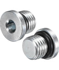 6 Pack 7/16-20 UNF Inner Hex Head Pipe Plug with O Ring Seal, Carbon Steel Socket Fitting for High Pressure Washer and Irrigation