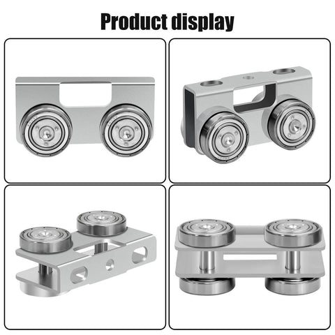 P2750-EG 4 Wheel Light Duty Trolley Assembly for 1-5/8 Inch & Taller Strut Channel, Electro-Galvanized Steel Trolley, 4 Pack