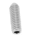20 pcs M4 x 12 stainless steel ball plunger set screws with internal hex drive, spring loaded flat head for positioning