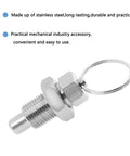 Stainless Steel Spring Plunger with Pull Ring Set, Stubby Hand-Retractable Non-Locking Index Plunger, industrial use