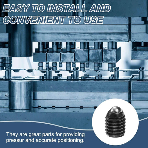 10pcs M8 x 10mm Screw Thread Ball Plunger Set for Pneumatic Tools in factory setting