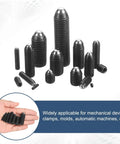 10pcs M8 x 10mm Screw Thread Ball Plunger Set, High Carbon Steel Hex Socket Spring Loaded Ball Plungers, Black Finish