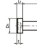 Technical drawing of ✝️ SLHS-M5-16 NBK Socket Head Cap Screws - Low Profile Pack of 50 - Made in Japan with dimensions labeled