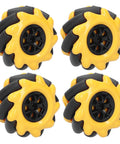 Mecanum Wheel OmniDirectional Smart Robot Car Parts Accessories DIY Toy Components 60mm, set of four wheels, front view