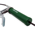 Mini Grease Gun Kit. Includes Our Patented Grease Coupler (Locks on, Stays on, Won't Leak!) Plus a 12 Hose and in-line Hose Swivel.