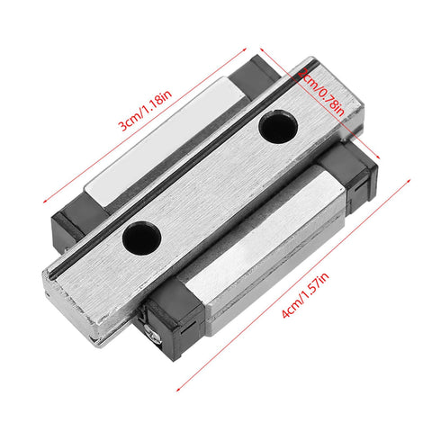 LML9B 9mm Wide Miniature Linear Rail Guide with 4-point contact slide block, built-in lubrication for precision and automation.