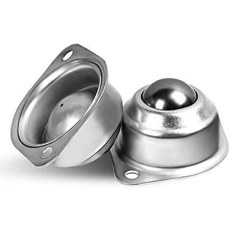 10 Pcs 1/3 Inch Mini Nylon Ball Transfer Bearings White Roller Ball Units for Tables Conveyors Furniture and Wheelchairs