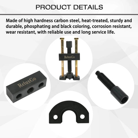 Components of Transmission Mainshaft Inner Bearing Race Tool Installer Puller for Harley Davidson Big Twin 5 and 6 Speed 1984-present # 34902-84.