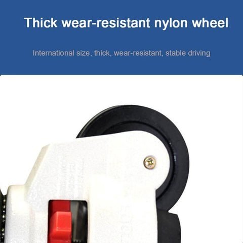 Close-up of nylon wheel from 50mm Heavy Duty Adjustable Swivel Castor Wheels Set of 4, showing wear-resistant design.