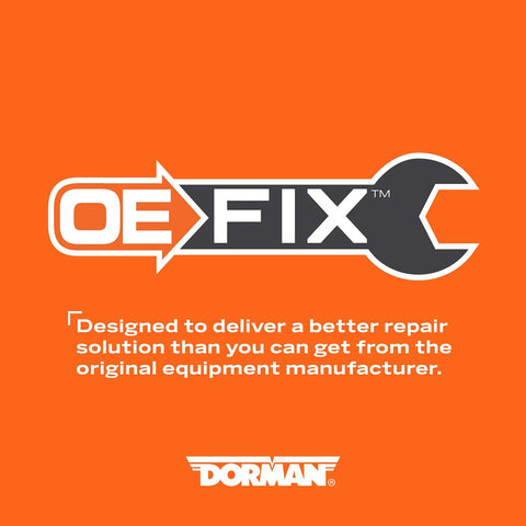 Shift cable bushing kit branding graphic on orange background with white OE FIX logo and Dorman.