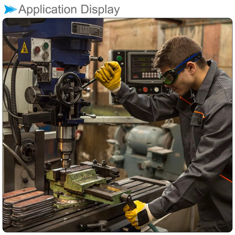 Worker operating lathe machine with Copper Oil Cup Cap Set With M6x1 Thread for mechanical lubrication, industrial setting