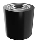 Pallet Jack Load Wheel with poly steel hub, 3 x 2.5 inch size, pre assembled with 20mm ID bearings, side view