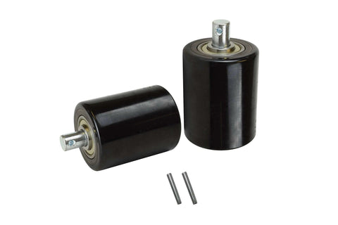 Pallet Jack Load Wheels Kit for BT L 2000-U, BT L 2300-U & LHM 230, complete wheel set with greased polyurethane load wheels and axles