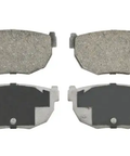 2016 Mitsubishi Lancer Rear PD868 Ceramic Disc Brake Pad Set, showing ceramic pads with shims and different pad shapes.