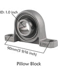 1 inch steel pillow block bearing for 1" Steel Live Axle with 18x9.5-8 Tubeless Wheels Tires Rim and Chain Sprocket Brake Master Cylinder