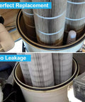 Pool Tank O Ring Replacement For Clean And Clear Plus And FNS Series Filter Tanks Fits CCP320 CCP420 CCP520 FNSP24 36 48 60 And Quad DE Filters Easy Install Durable Seal Pro Grade Pool Spa Maintenance installed view