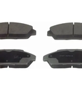 2003 Dodge Intrepid Front QC730C Ceramic Disc Brake Pad Set, top and bottom views with hardware components visible.