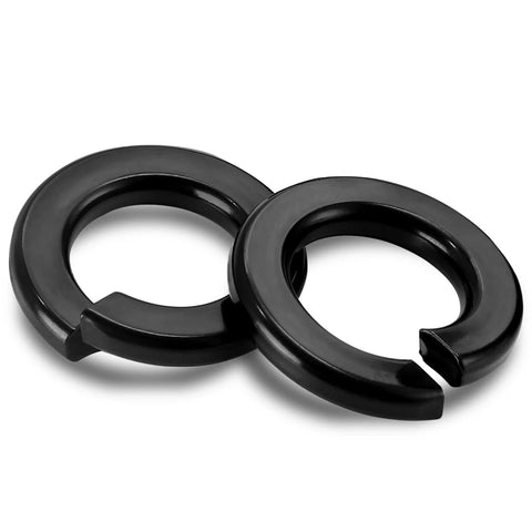 One Quarter Inch Split Lock Washers In 304 Stainless Steel 18-8 With Black Finish, Durable Nuts And Bolts Security