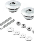 Quick release latch license plate lock clip kit, 1.25 inch aluminum alloy hood pins with button release, stainless steel hardware