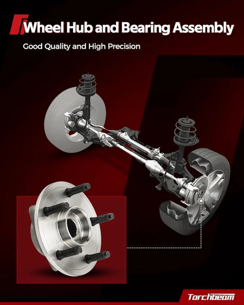 Diagram showing Two Pack Rear Wheel Bearing and Hub Assembly 512644 for 2018 to 2024 Toyota Camry and related models.