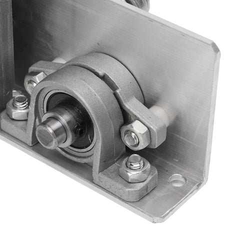 Close-up of reciprocating linear actuator with US plug, showing aluminum alloy body and components, supports 10 to 130 degree range