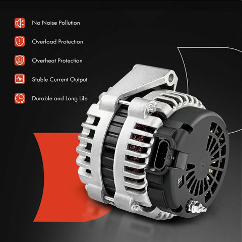 Reliable 160 Amp Alternator For Dodge Journey 2009 To 2020 2.4L 12V With Clockwise Rotation And 6 Groove Clutch Pulley Replacement